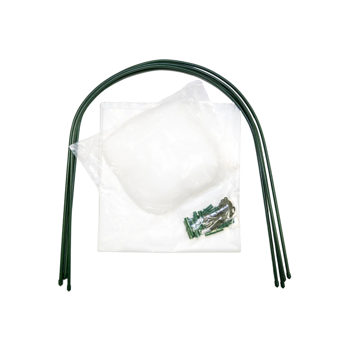 Dual Grow Tunnel Insect Exclusion Netting / Hot House (3.0mtr long x 60cm wide, 4 Hoops)