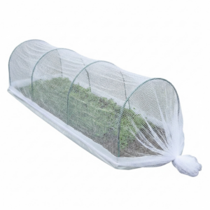 Dual Grow Tunnel Insect Exclusion Netting / Hot House (3.0mtr long x 60cm wide, 4 Hoops)