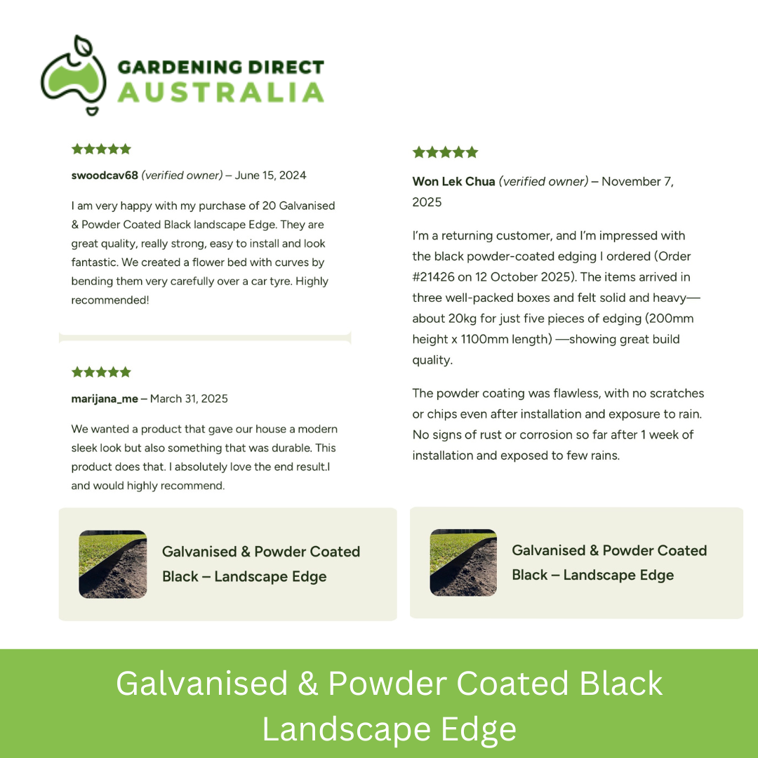 Galvanised & Powder Coated Black - Landscape Edge - Image 6