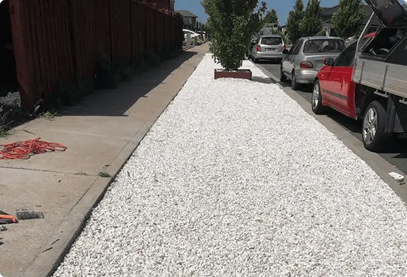 crushed rock re-install